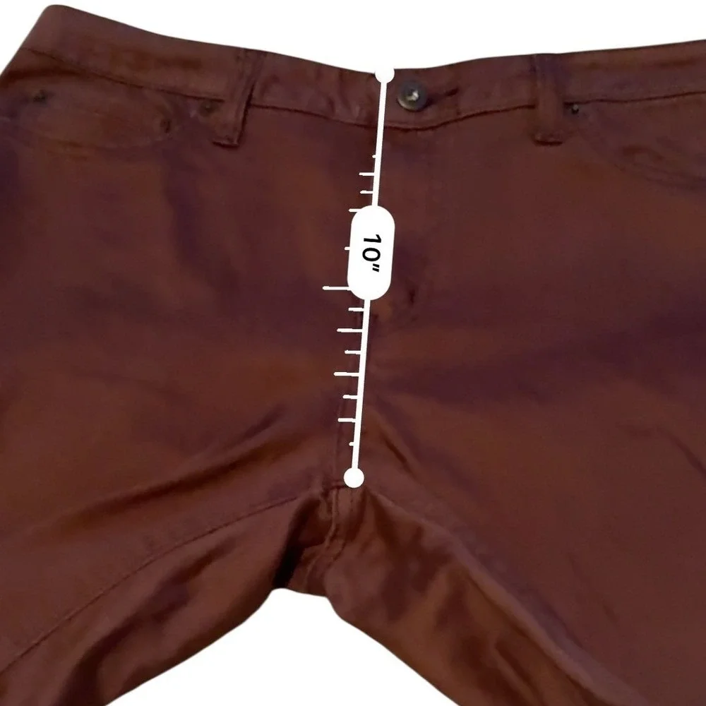 Prana Kayla High Rise Jeans Women's 10 Brown Burgundy Stretch Casual Denim Style